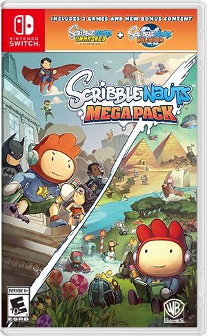 Scribblenauts Mega Pack box art for Playstation 4